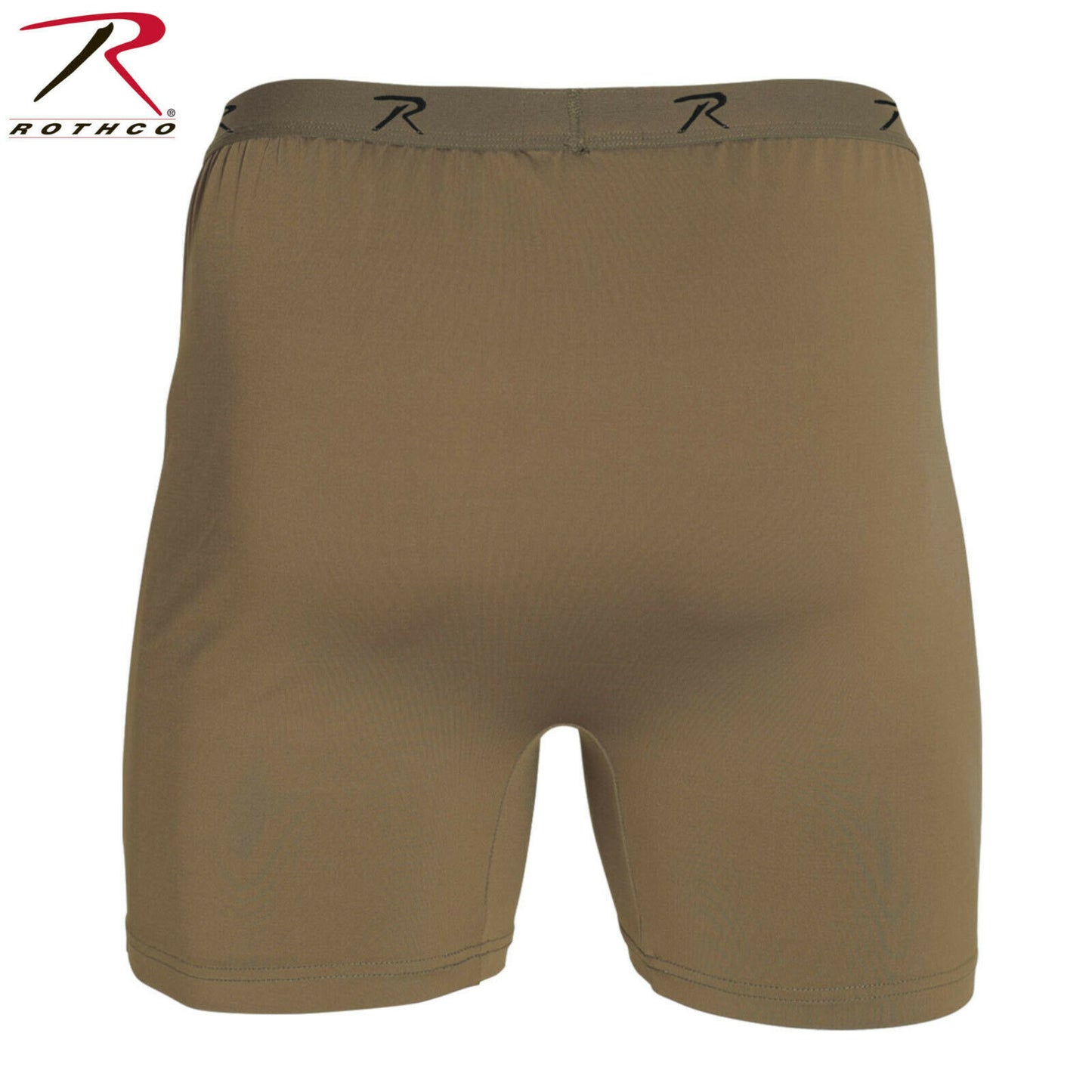 Rothco Men's Performance Underwear - Army Brown Moisture Wicking Boxer Briefs