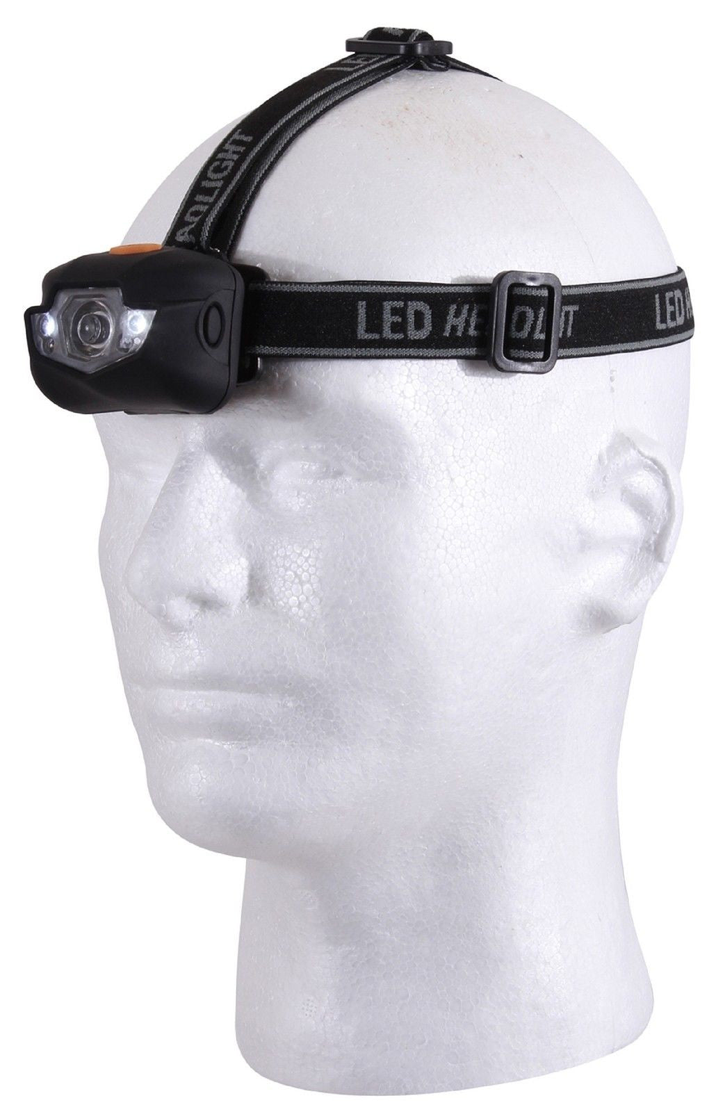 Rothco Adjustable 3-Stage LED Headlamp With Red Light Option & Padded Back 236
