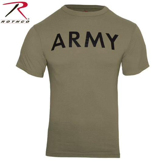 Rothco Men's AR 670-1 Coyote Brown ARMY Physical Training T-Shirt
