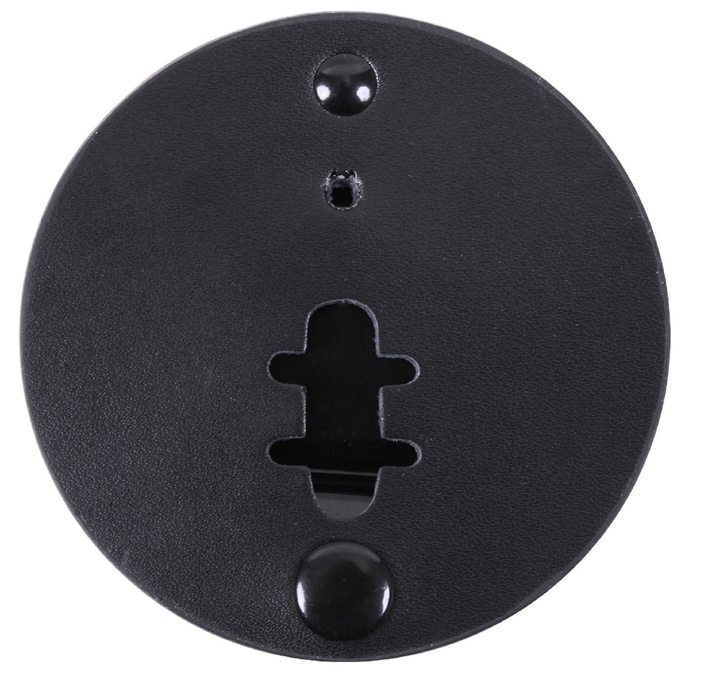 Round Clip-On Leather Badge Holder With Swivel Steel Clip Rothco 1137