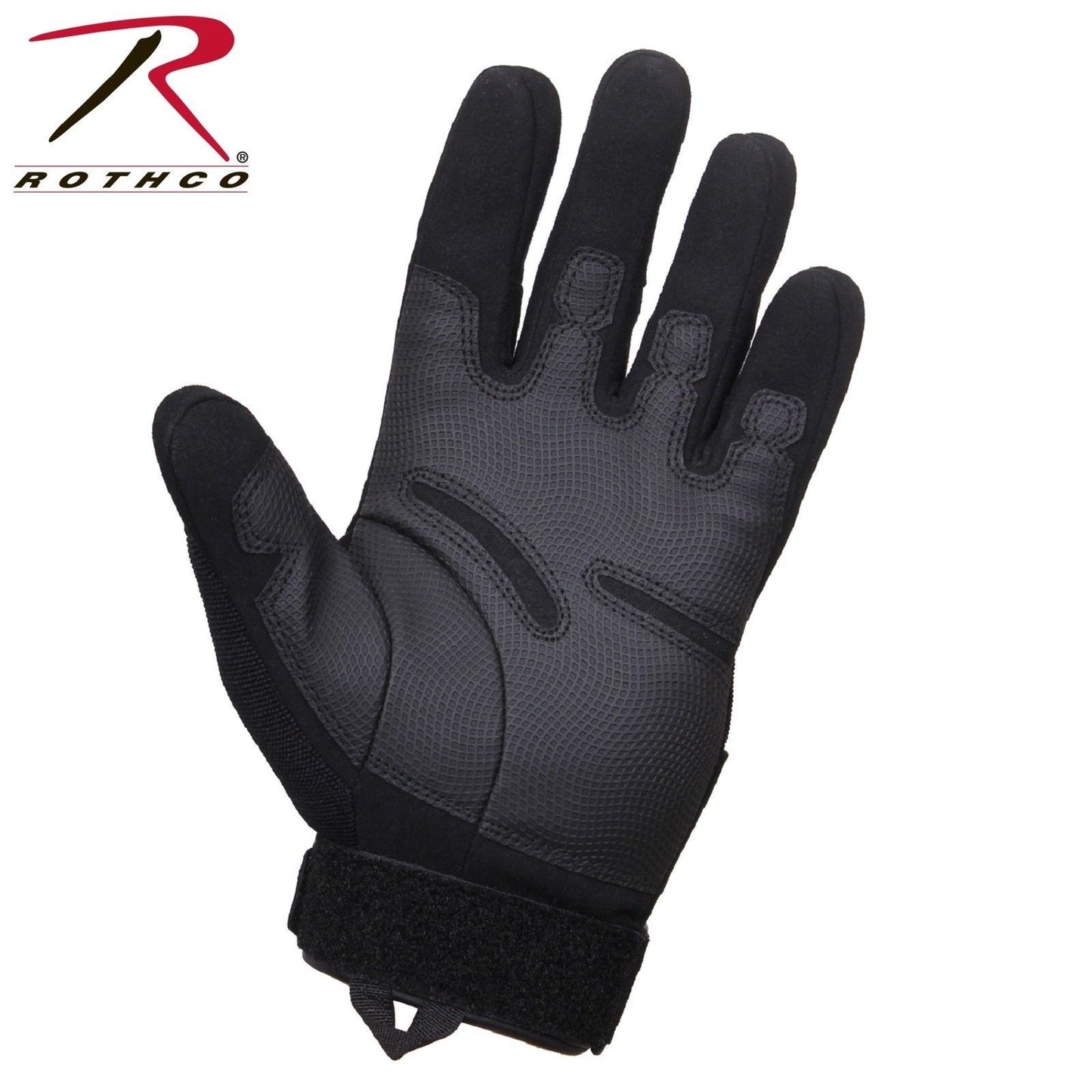 Black Tactical Duty Gloves - Rothco Low Profile Padded Work Gloves