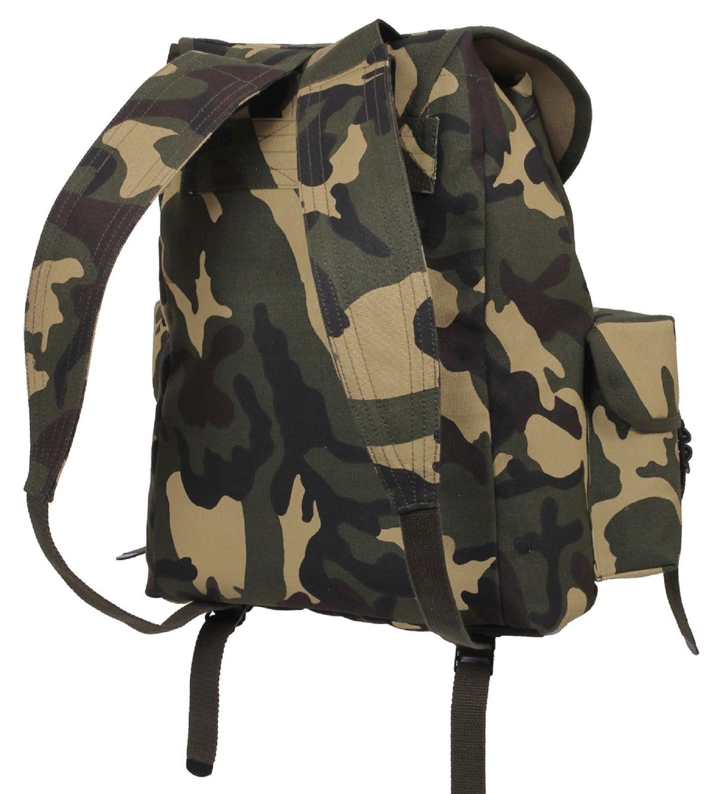 Woodland Camouflage Mini ALICE Pack Backpack 16" Canvas Camo Bag