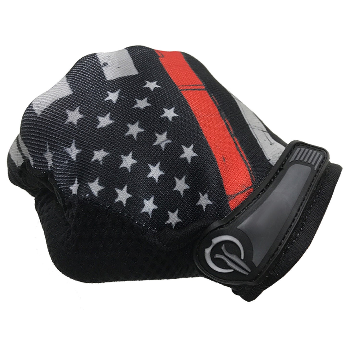 Industrious Handwear Black Fingerless Thin Red Line Gloves - ½ Finger TRL Gloves
