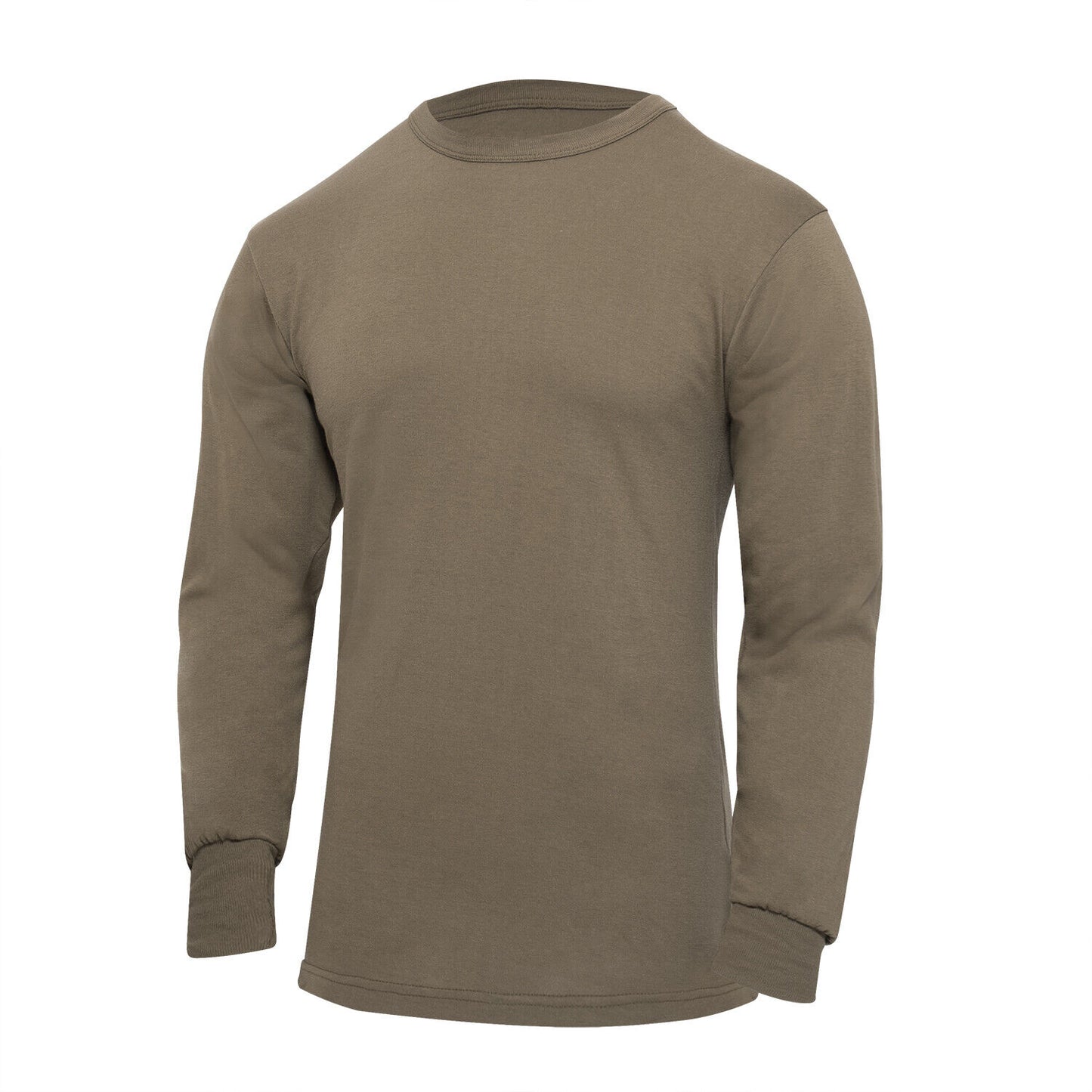 Men's Brown Long Sleeve Tacitical T-Shirt