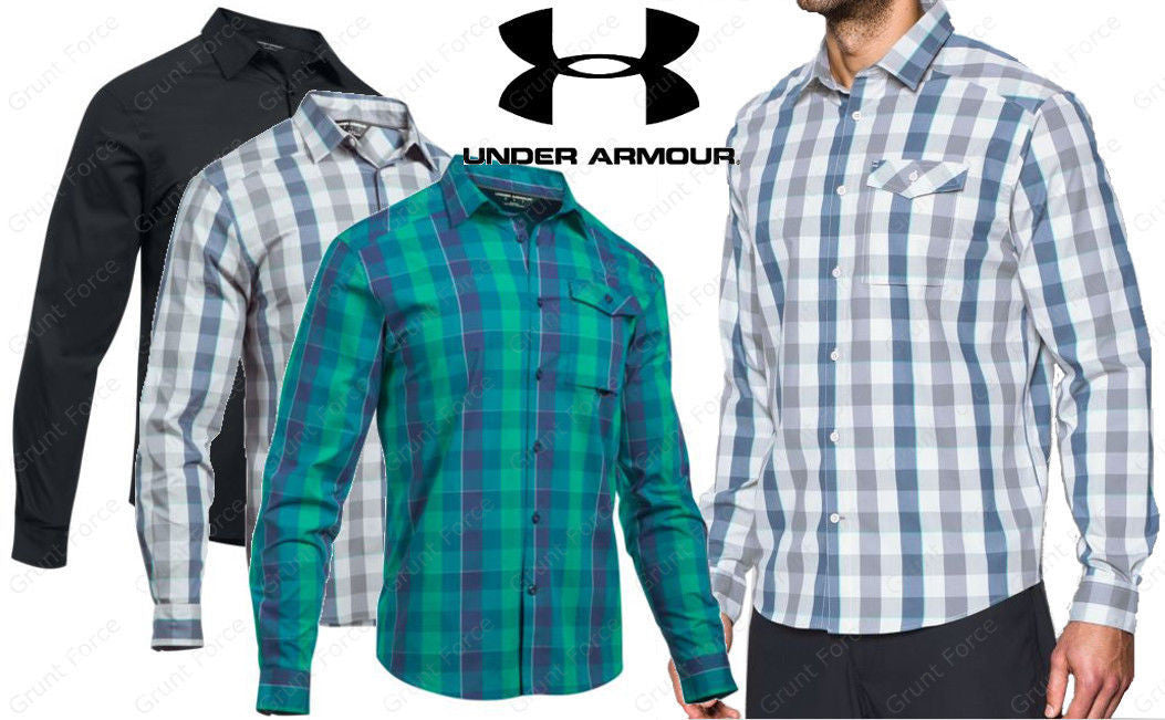 Under Armour Men's Tactical Long Sleeve Shirt - UA Tactical Button Dow –  Grunt Force