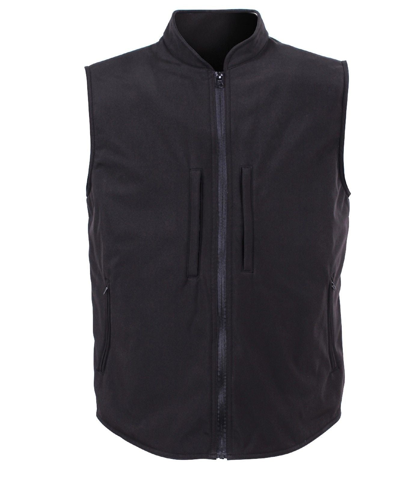 Men's Black Concealed Carry Waterproof Soft Shell Vest