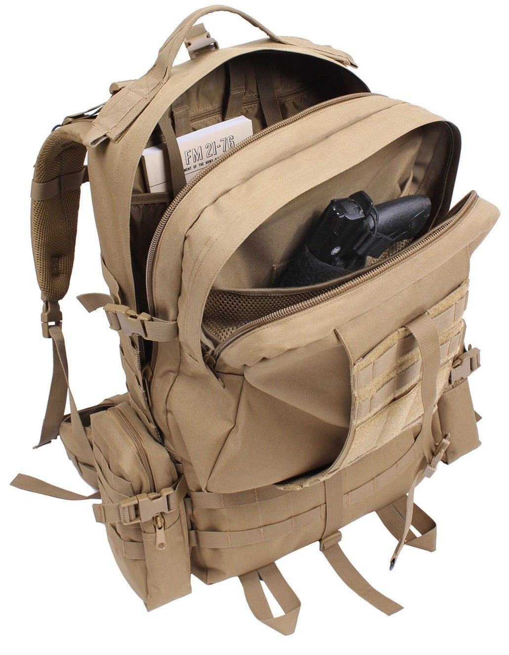 Coyote Brown 3-Day Global Pack 25" Tactical MOLLE Outdoor Gear Bag