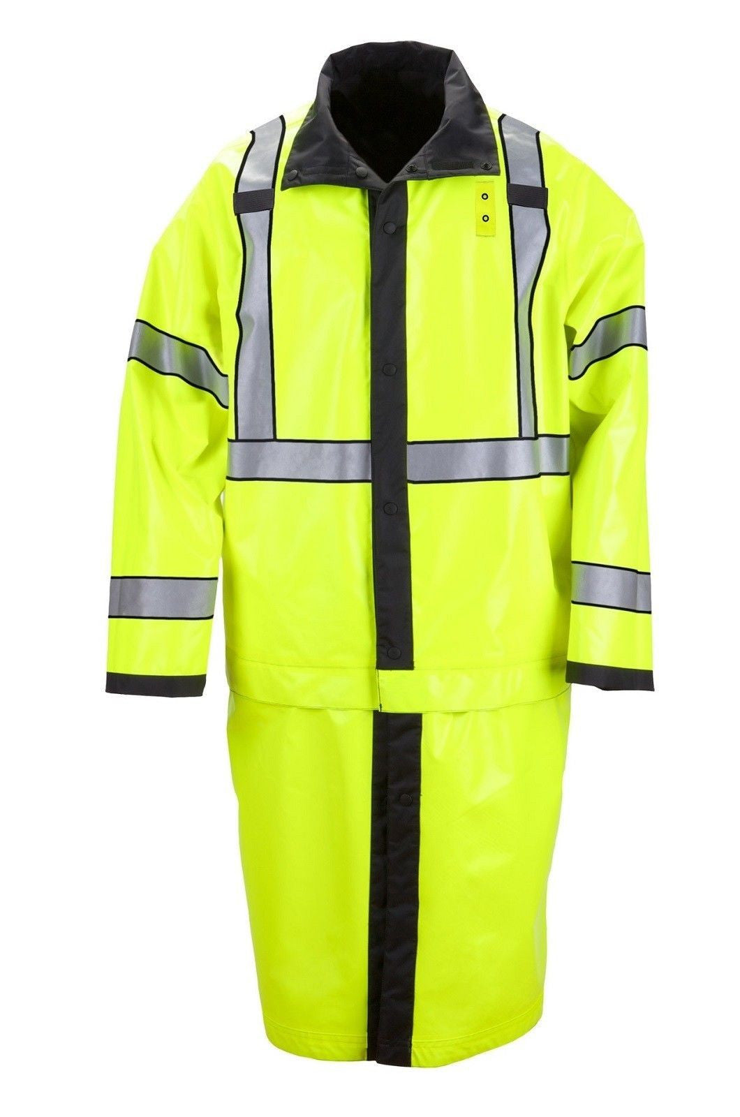 5.11 Tactical Long Reversible Waterproof Hi Vis Yellow & Black Rain Coat Jacket