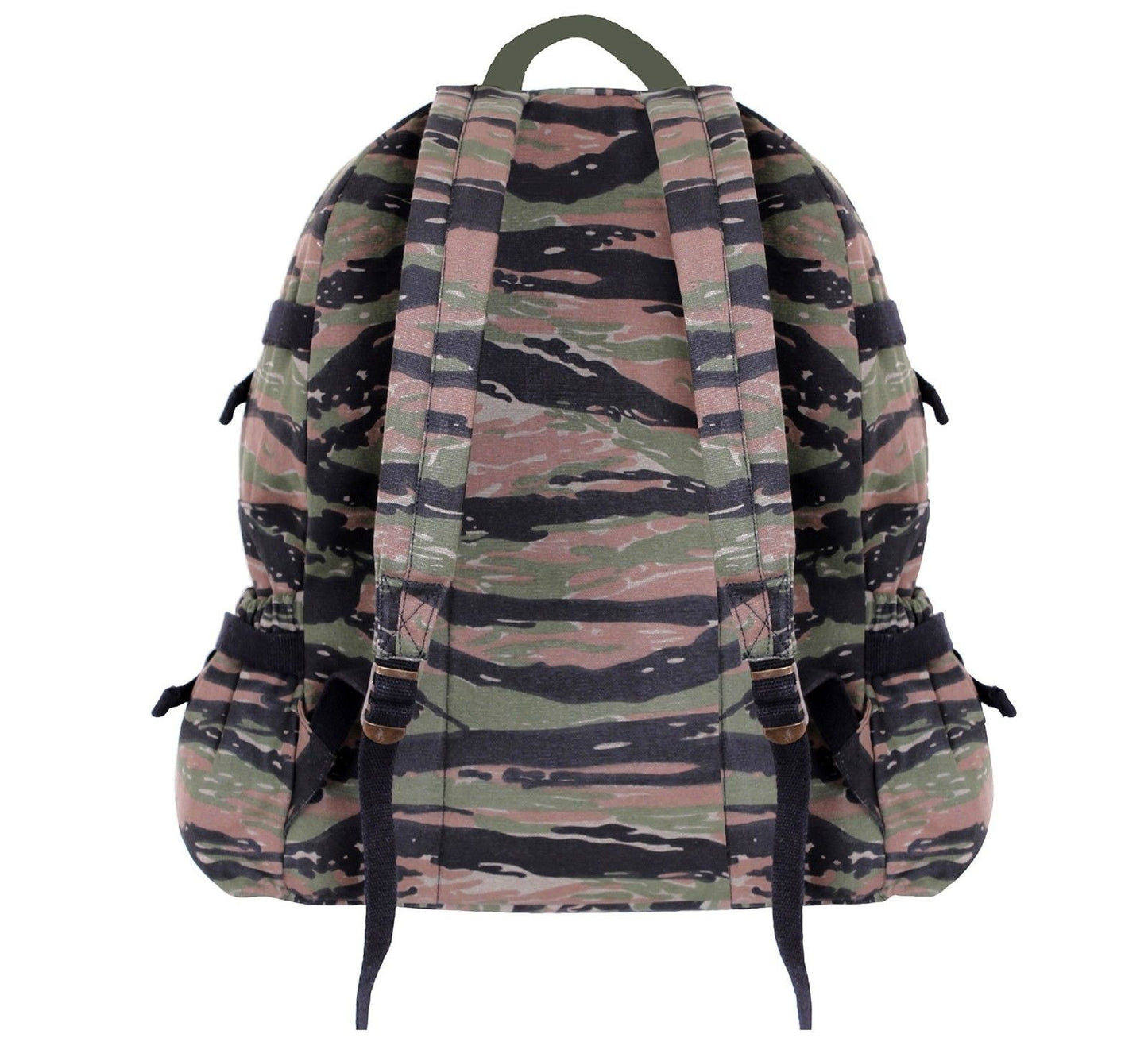 Rothco 18" Tiger Stripe Camo Large Vintage Canvas Backpack Bag
