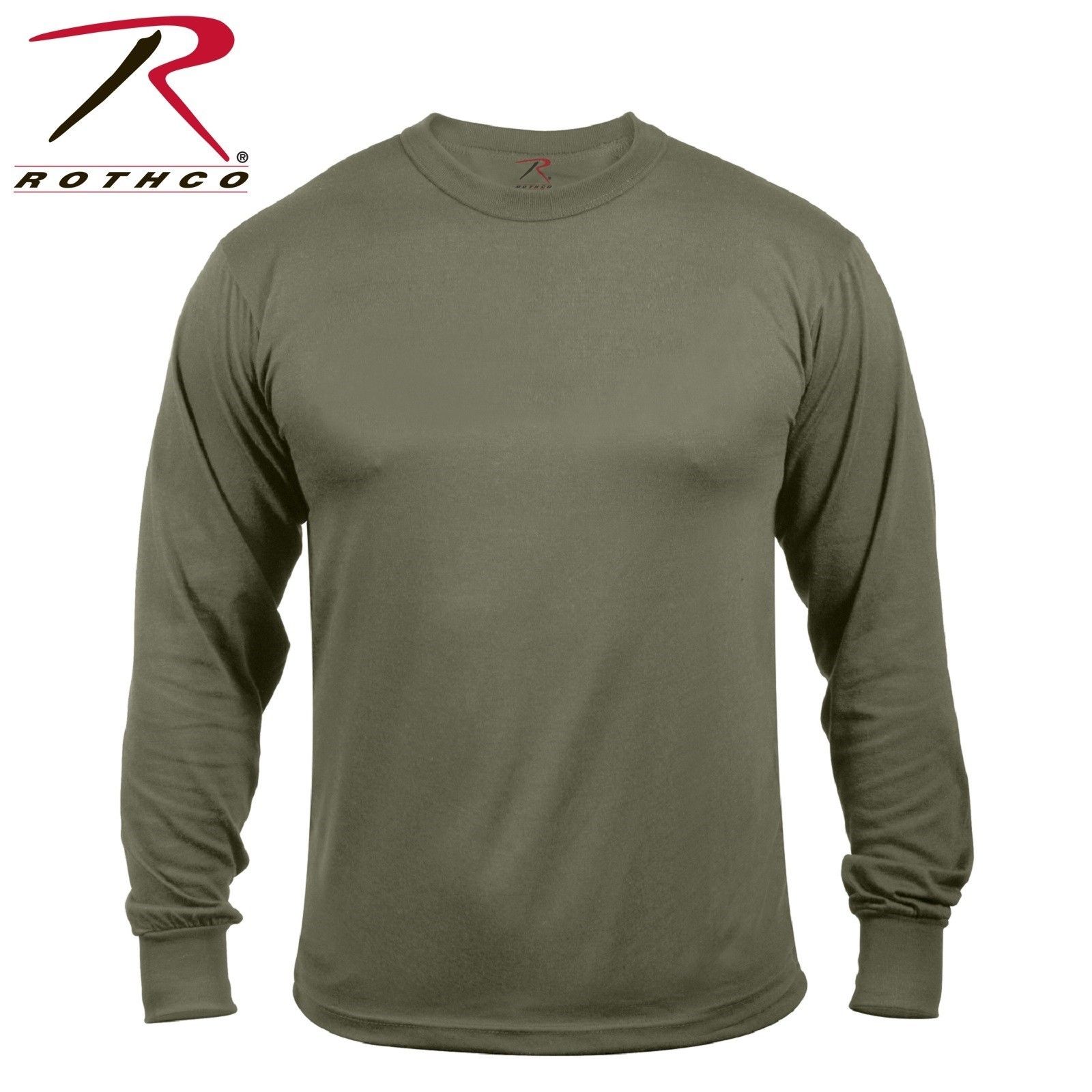 Shirts for Men Long Sleeve Shirt Quick Dry Crew Neck T Shirts Muscle  T-Shirt Tee Basic Tee (Army Green, XL) : : Fashion