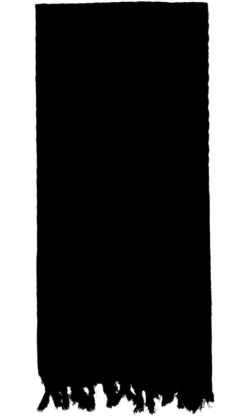 100% Cotton 42" Solid Black Sun & Sand Shemagh Scarf - Rothco 4535