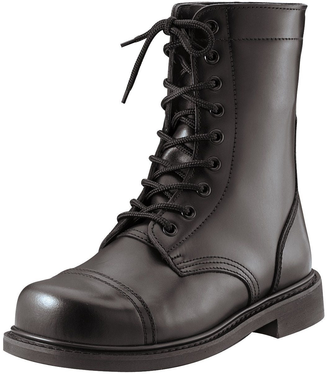 Mens Steel Toe GI Style Black Combat Boots Boot Sizes 5-13