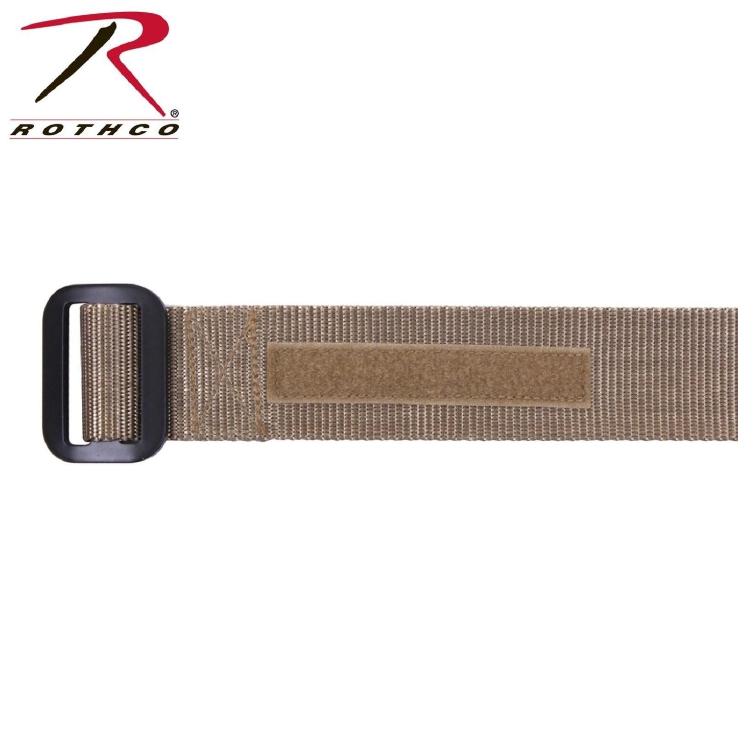 Coyote Brown Riggers Belt with Hook & Loop and Aluminum Buckle
