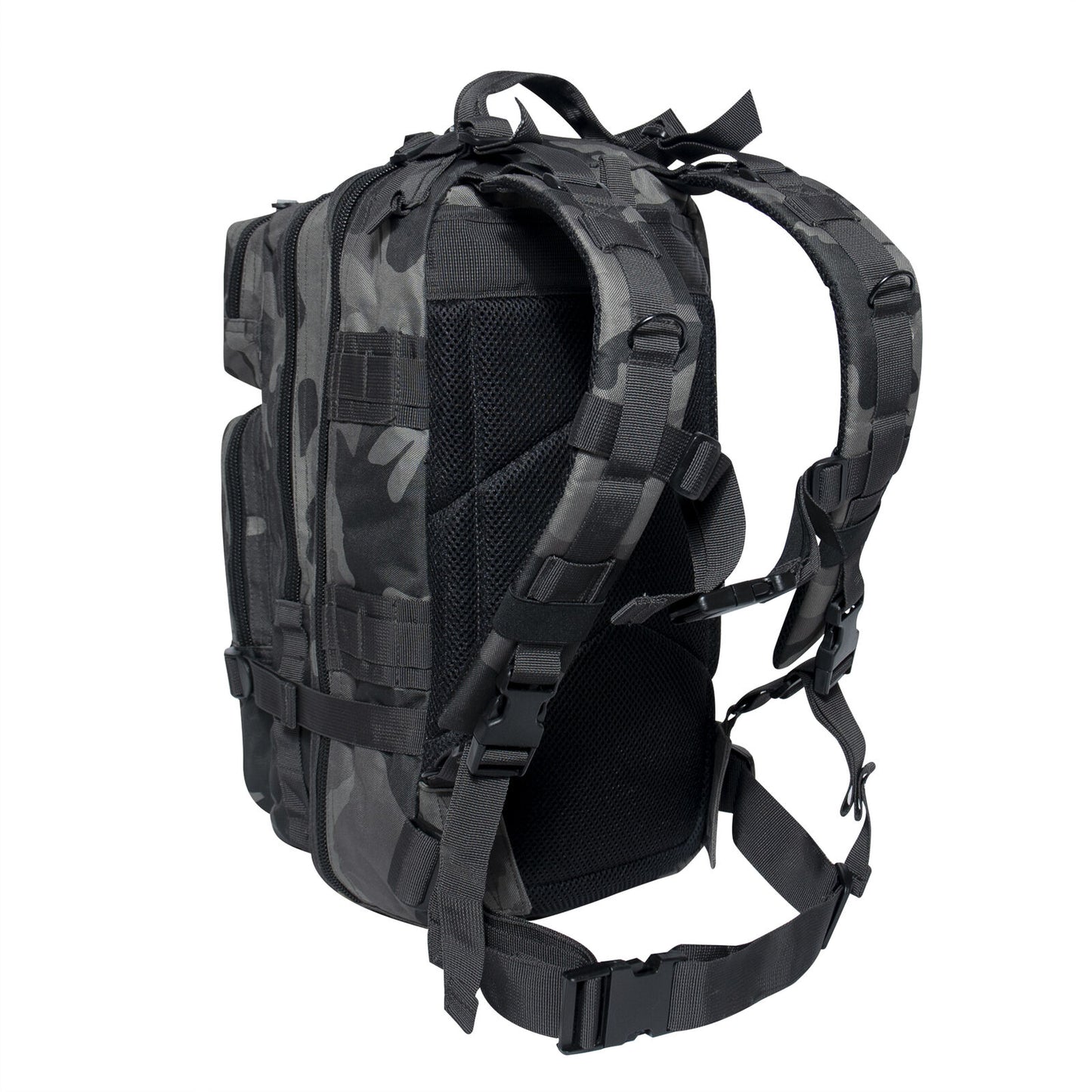 Black Camo Medium Transport Pack - Tactical MOLLE Backpack