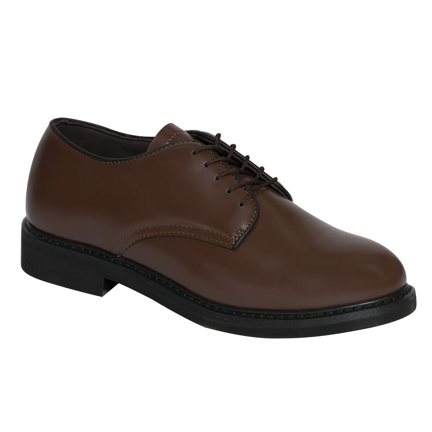 Mens Brown Uniform Oxfords - Matches Army Green Service Uniform AGSU
