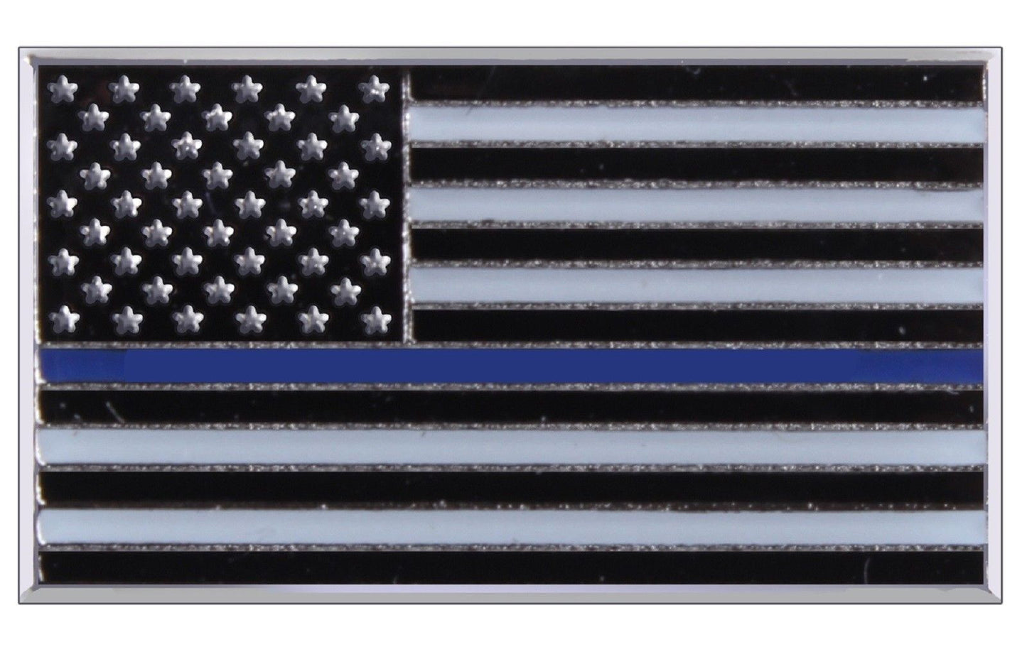 Thin Blue Line USA Flag Police Support Lapel Pin - Rothco .75" Brass Chest Pins