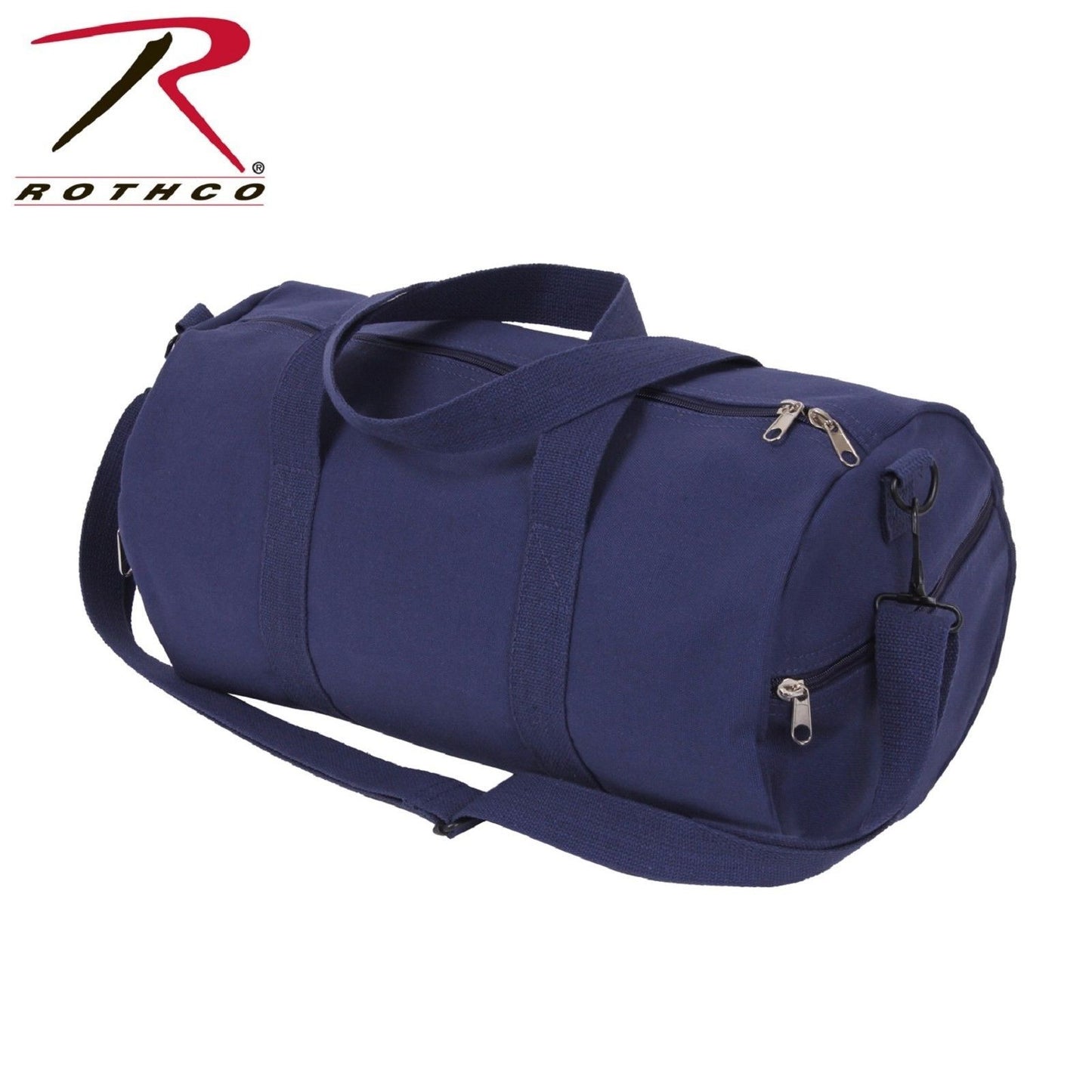 Navy Blue Cotton Canvas Shoulder Messenger Bag - Rothco Heavyweight Duffle Bags