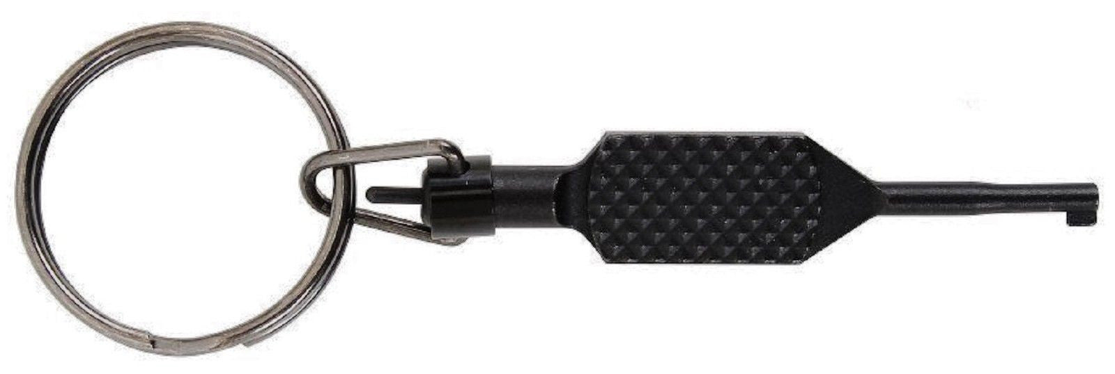 Chrome - Mini Handcuff Key Ring - Galaxy Army Navy