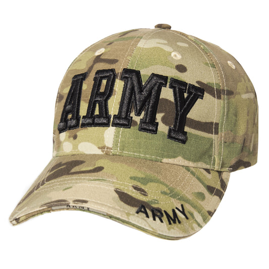 MultiCam ARMY Embroidered Baseball Cap with Adjustable Hook & Loop Closure