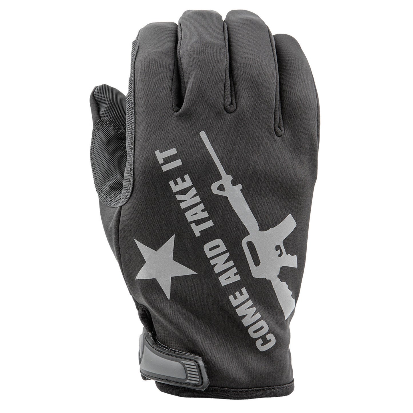 Industrious Handwear Full Finger Black "Come and Take It" Reflective Gloves