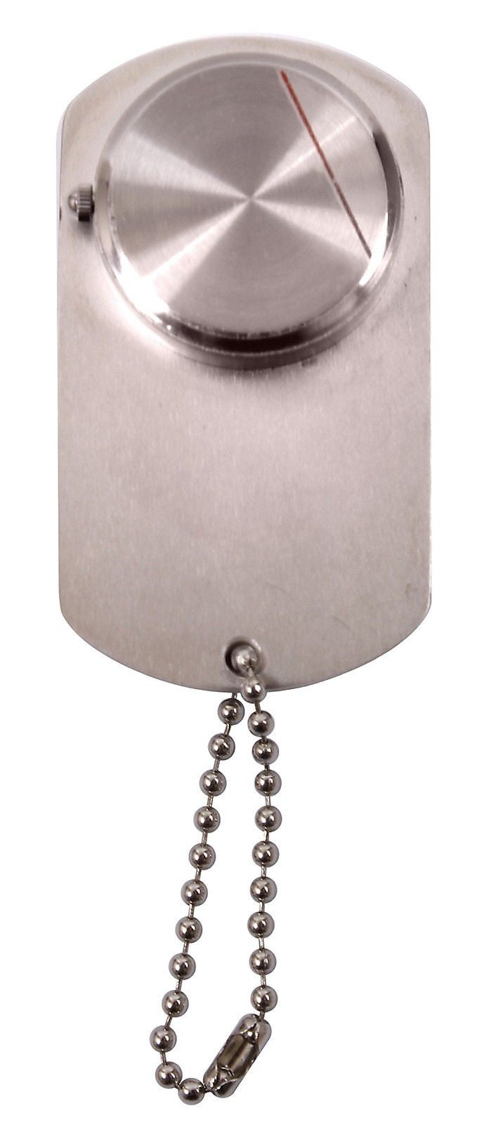 Silver Dog Tag Watch with Ball Chain & Gift Box - Rothco