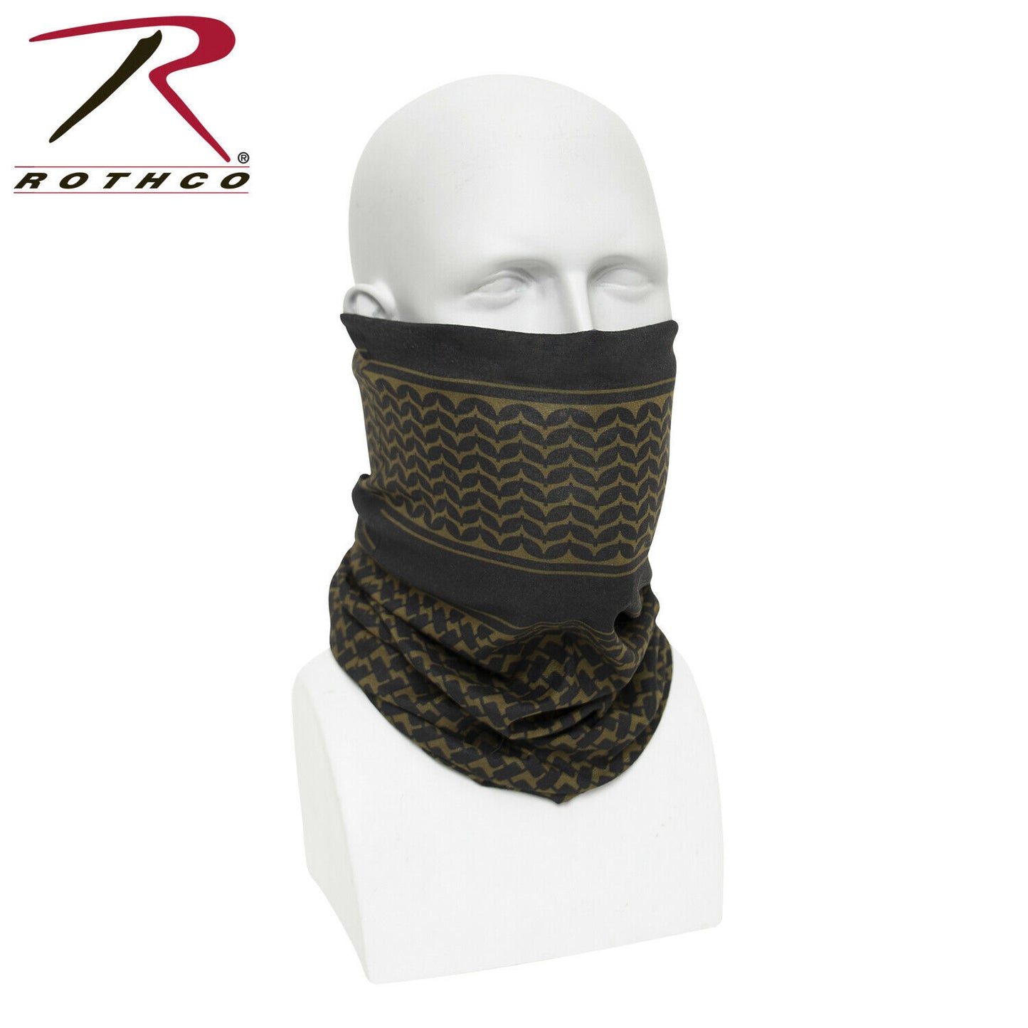 Rothco Multi-Use Tactical Wrap with Shemagh Print - Olive Drab or Coyote