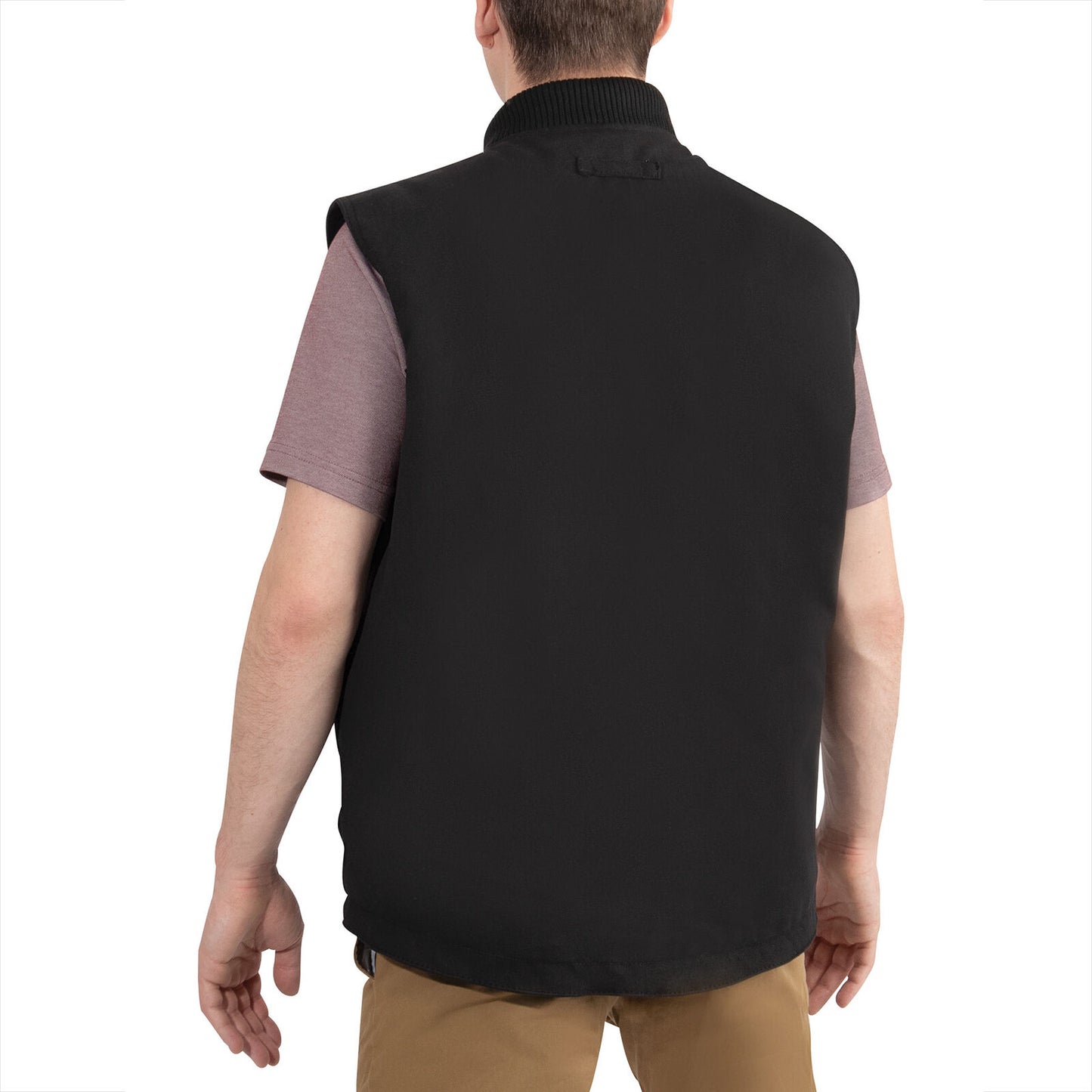 Concealed Carry Backwoods Canvas Vest Men's Black Tactical Vest