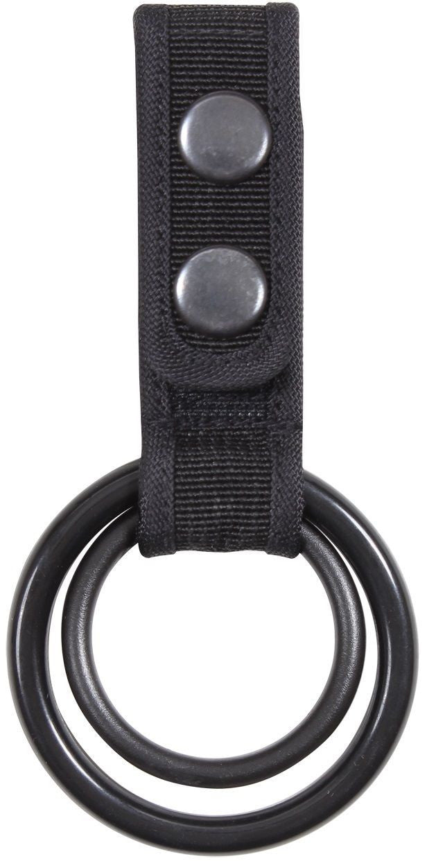 Two Ring Stick or Flashlight Holder - Fits Duty Belts Up To 2.25 Inches Wide