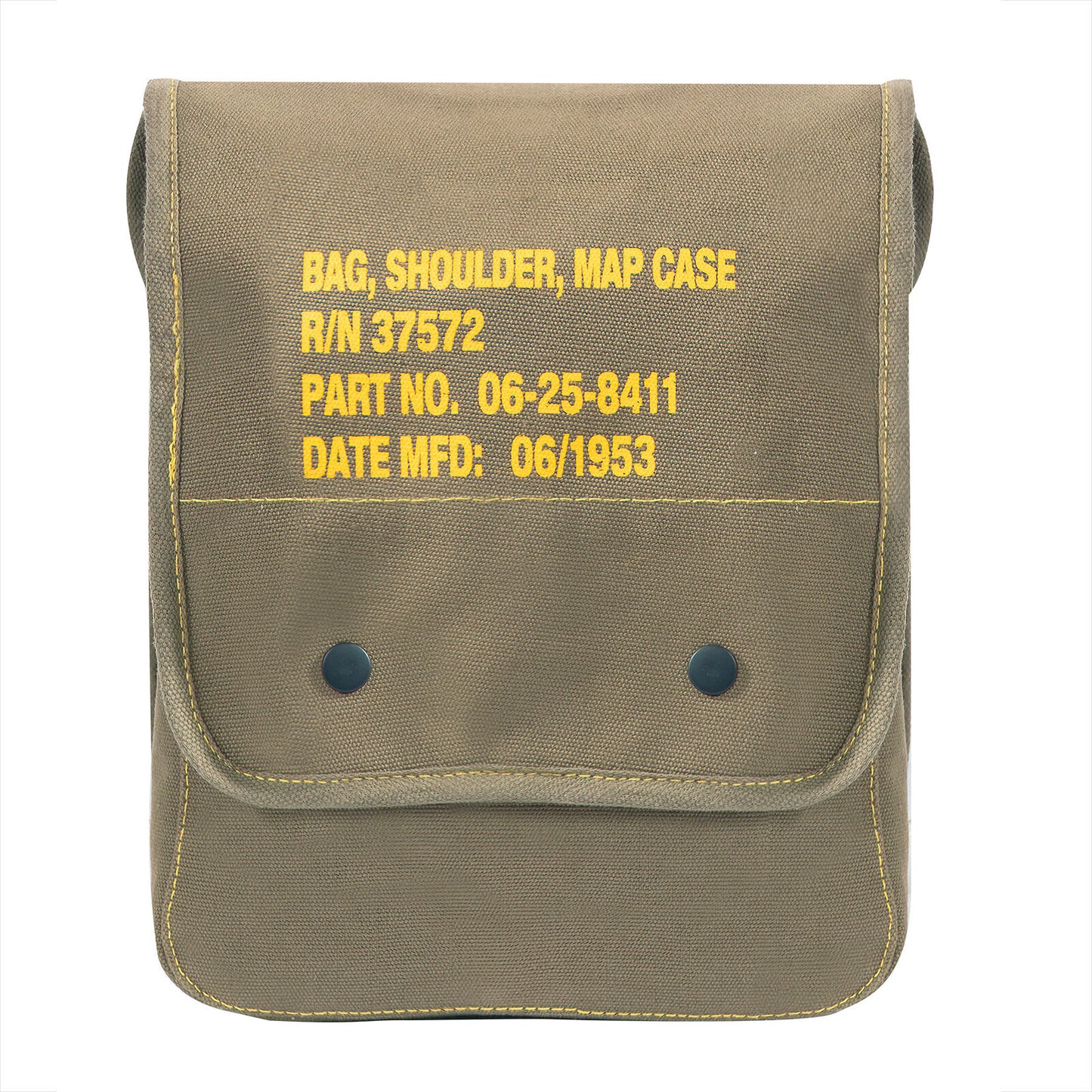 Compact Canvas Map Case Shoulder Bag w Stencil