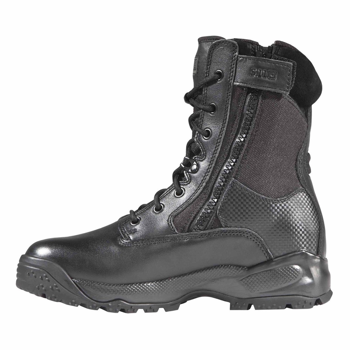 5.11 Black 8" ATAC Side Zip Boots - Mens Tactical Operator Field Duty Work Boot
