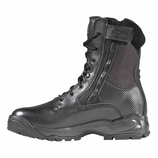 5.11 Black 8" ATAC Side Zip Boots - Mens Tactical Operator Field Duty Work Boot