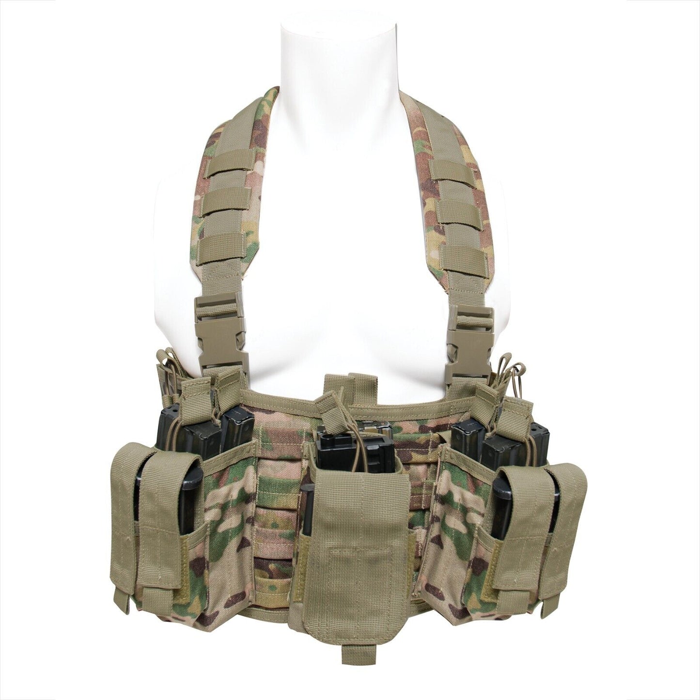 Operators Chest Rig - MOLLE Tactical Vest With Pouches