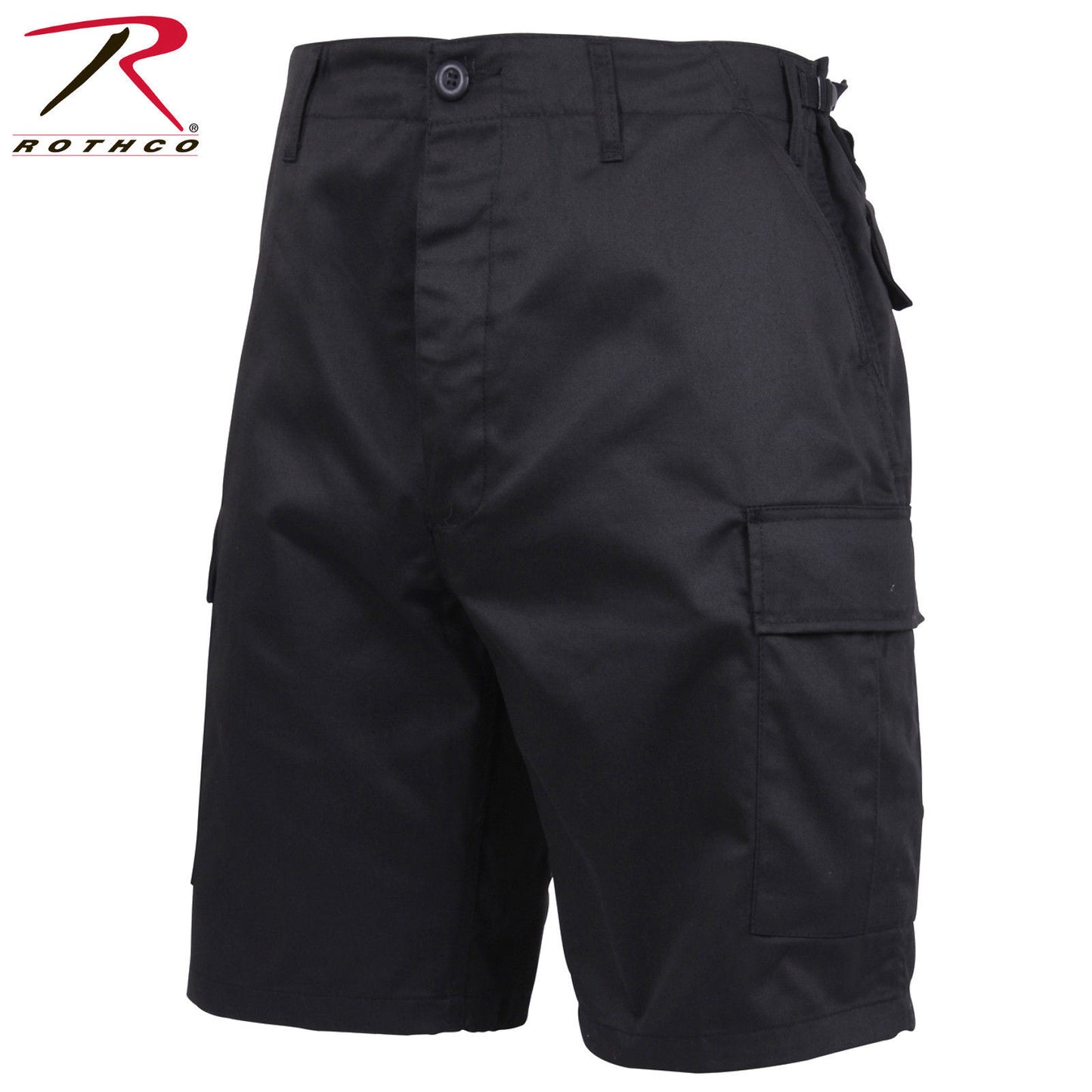 Men's Black Cargo BDU Shorts - Rothco Zipper Fly BDU Tactical Shorts