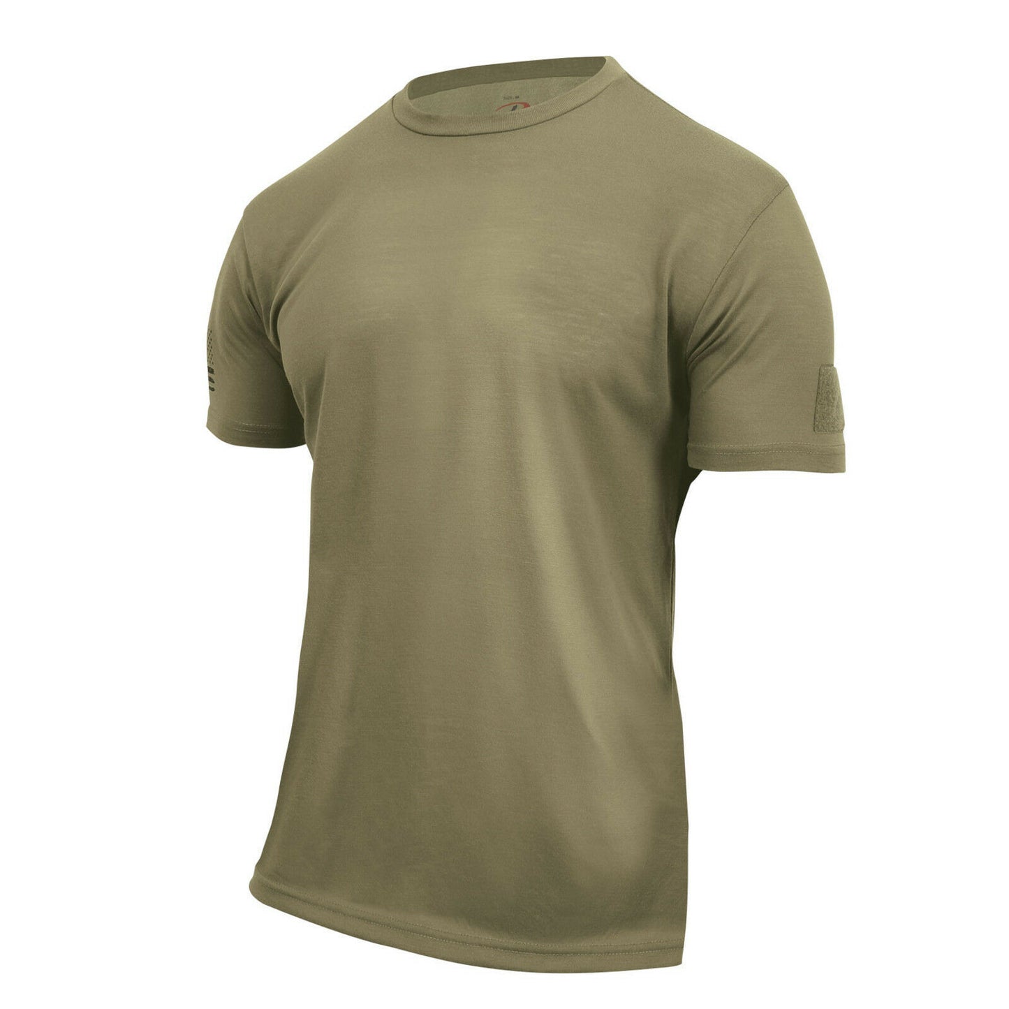 Rothco Tactical Athletic Fit T-Shirt With Hook & Loop USA Patch