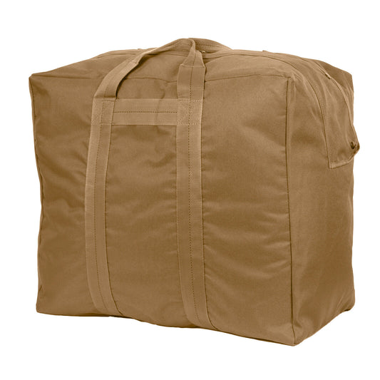Rothco Enhanced Aviator Kit Bag- Coyote Brown Airmen Style Bag