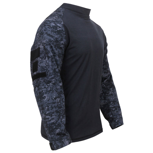 Rothco Tactical Long Sleeve Shirt in Midnight Digital Camo