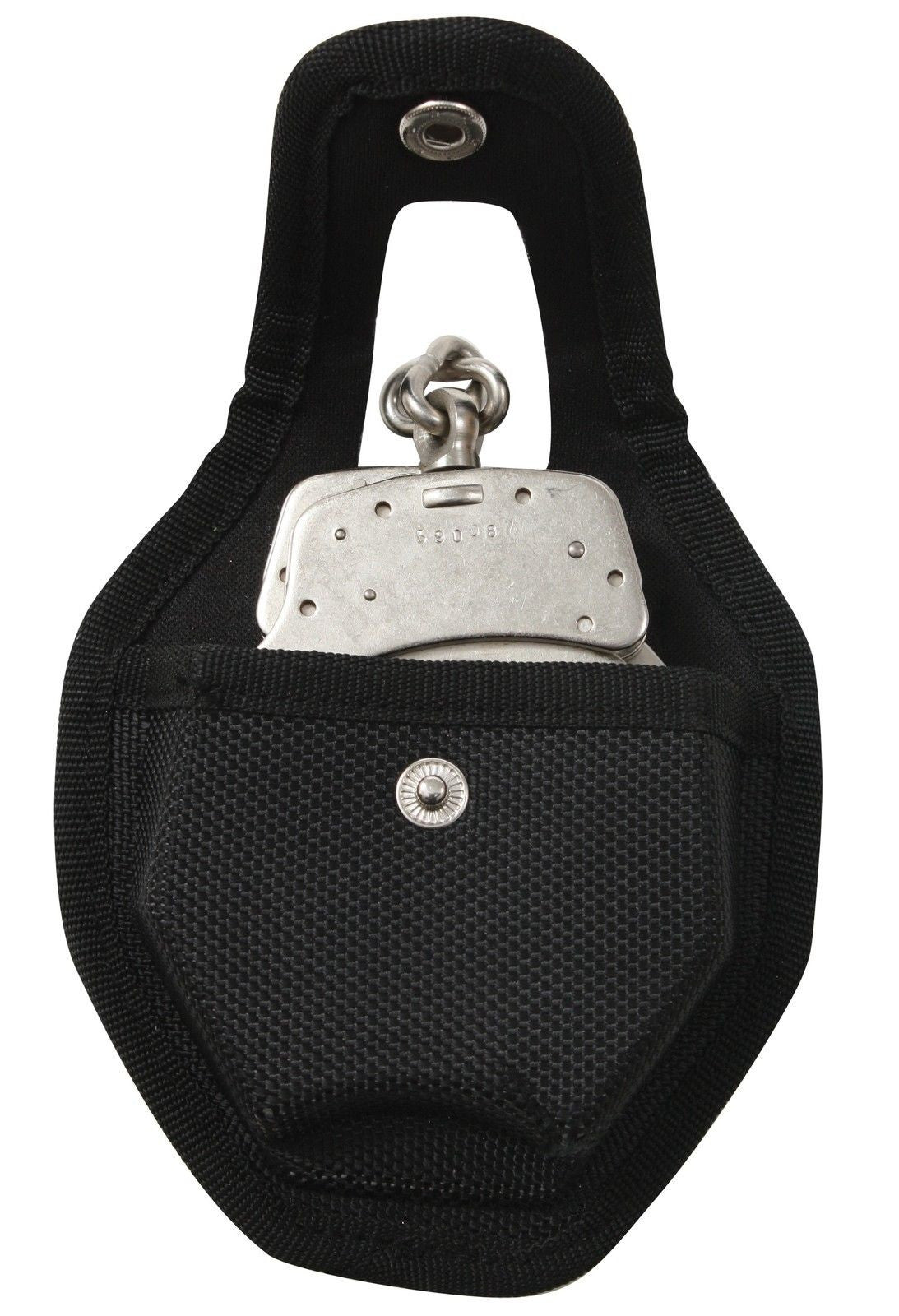 Black Open-Style Handcuff Case Enhanced High Density Molded Ballistic Case