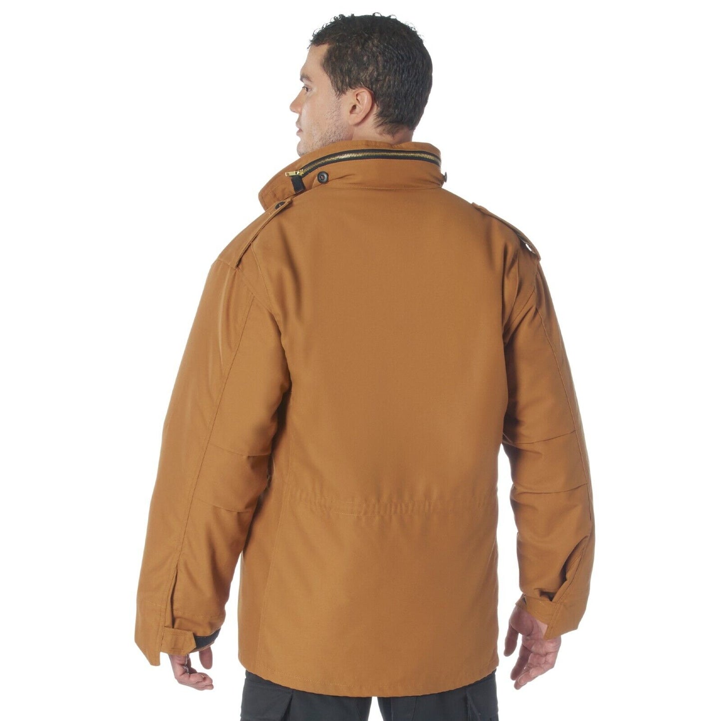Men's Mil Style Classic M-65 Field Jacket in Work Brown