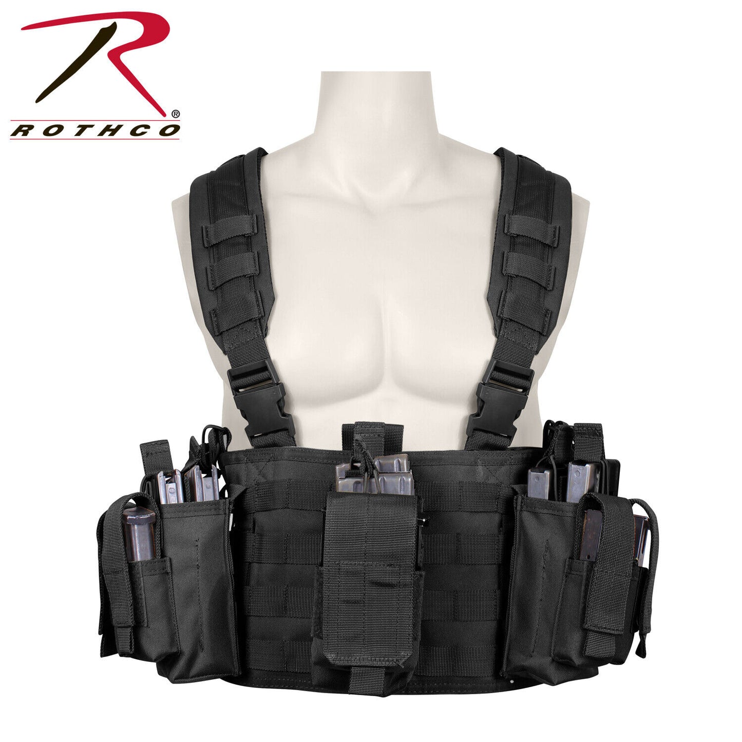 Operators Chest Rig - MOLLE Tactical Vest With Pouches