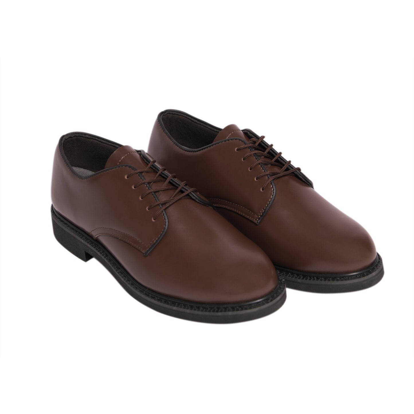Mens Brown Uniform Oxfords - Matches Army Green Service Uniform AGSU