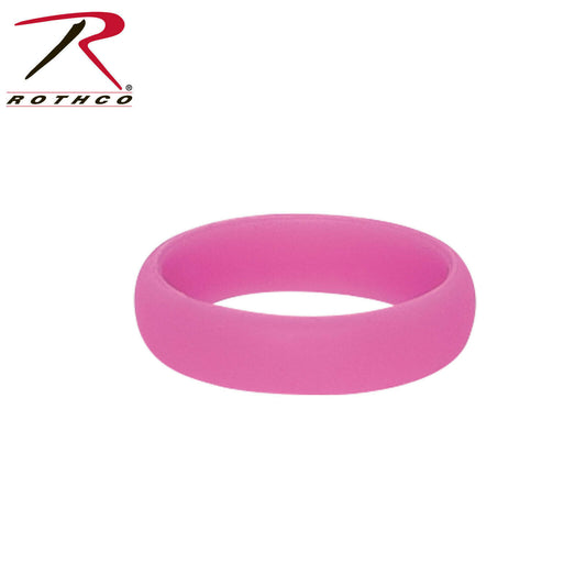 Rothco Pink Silicone Ring - Women's Work Safe Wedding Bands - Whole Sizes