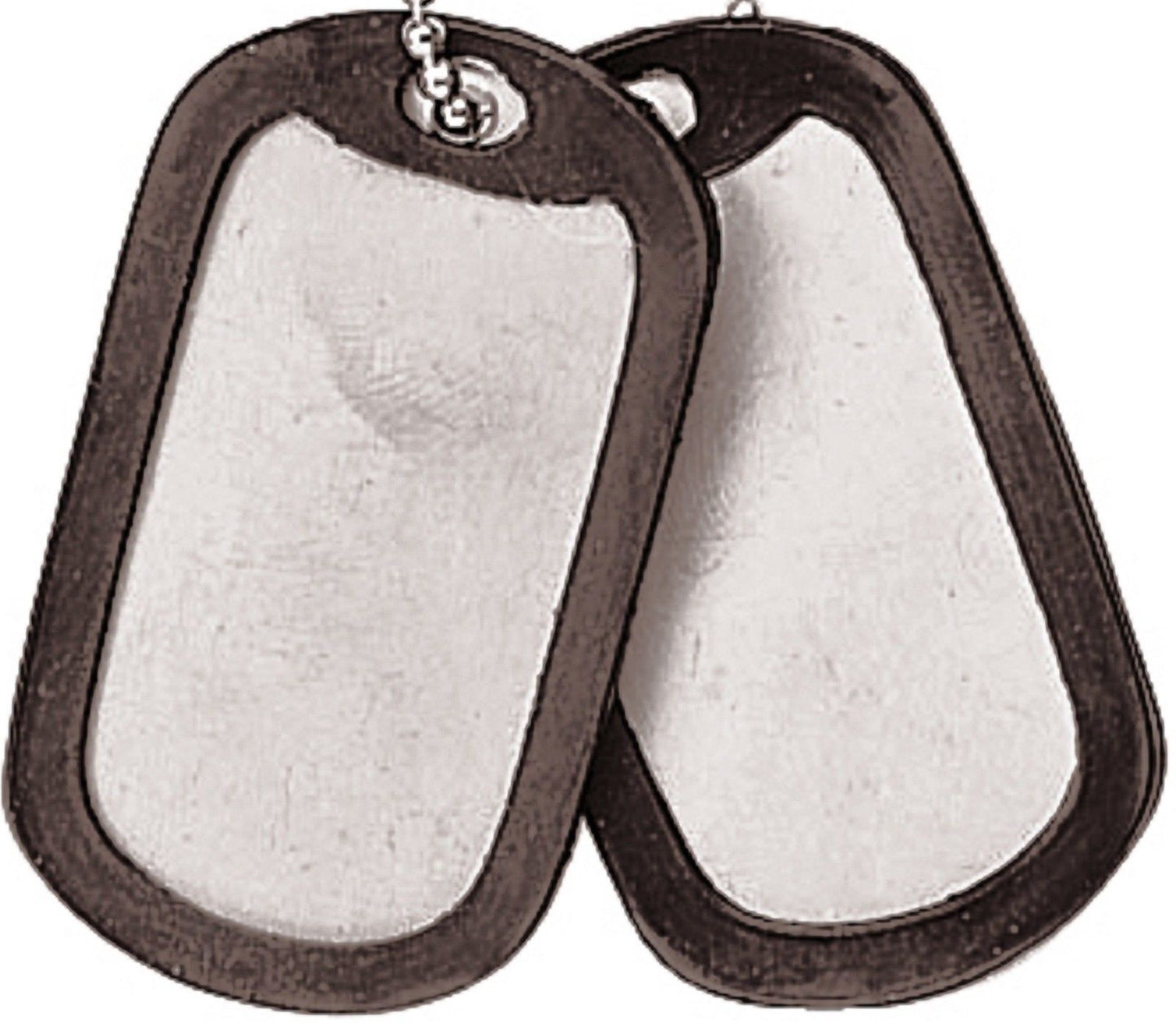 Black Dog Tag Silencer Pair Two Rubber Dog Tag Silencers - Stop The Clanking