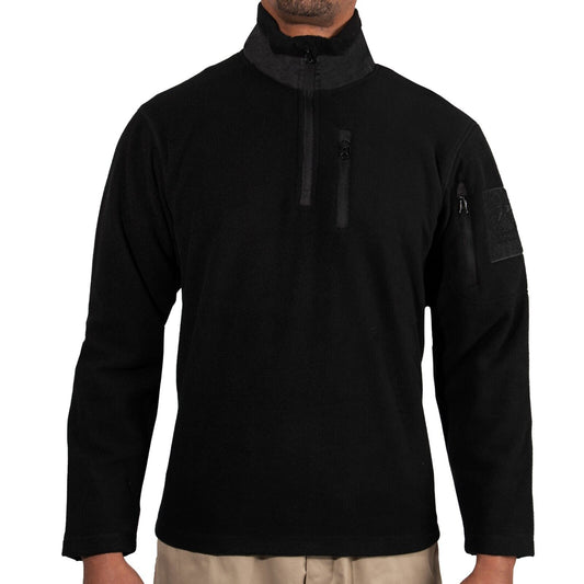 Men's Quarter Zip Fleece Pullover Sweatshirt Hoodie
