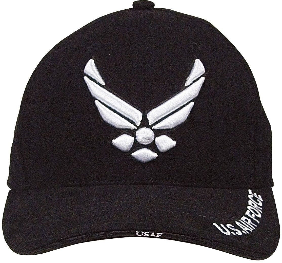 Black Deluxe "New Wing Air Force" Baseball Cap