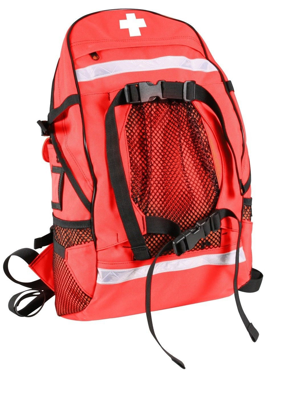 EMS Medic Trauma Backpack Gear Bag - Red First Aid Ambulance Emergency Back Pack