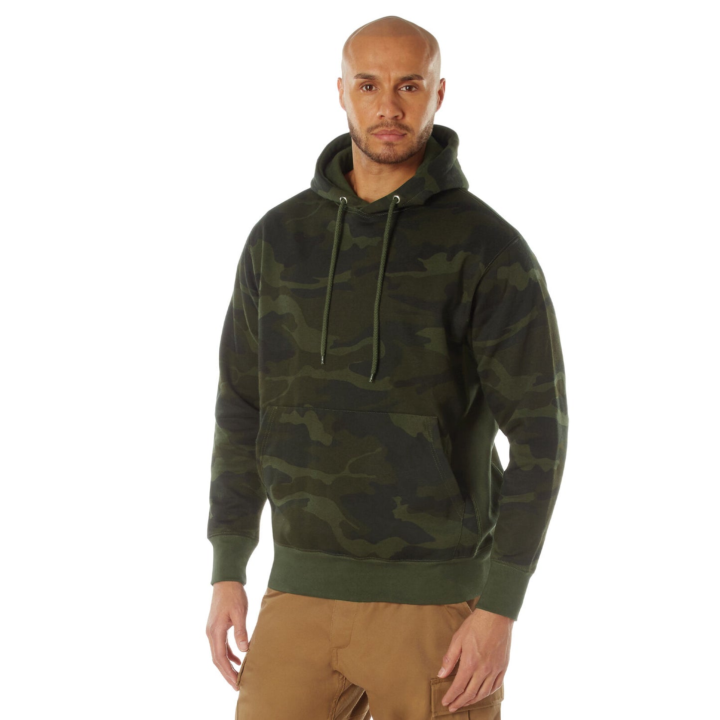 Midnight Woodland Camo Every Day Pullover Hooded Sweatshirt Fashion Hoodie