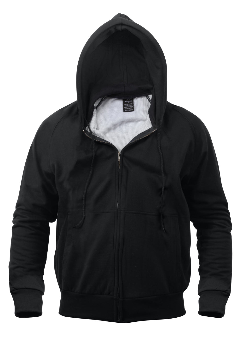 Thermal Lined Zipper Hoodie Hooded Sweatshirt