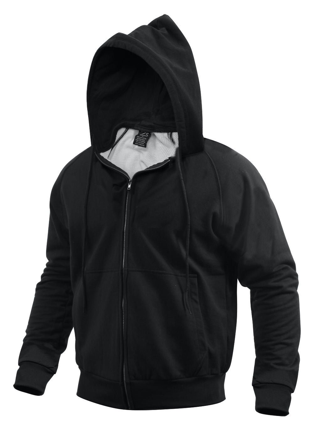 Thermal Lined Zipper Hoodie Hooded Sweatshirt