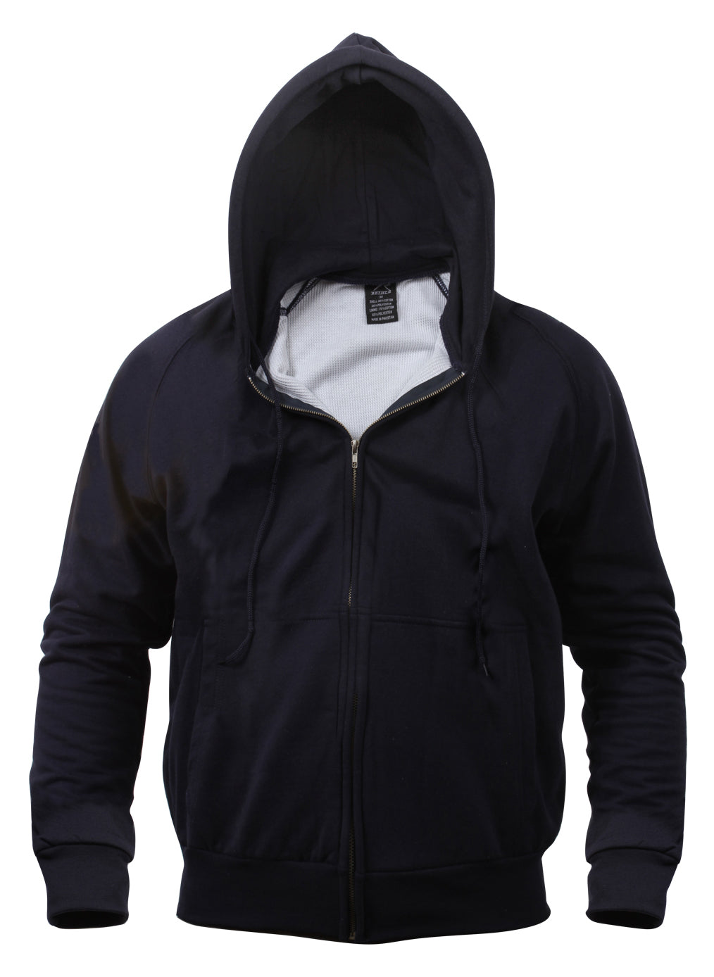 Thermal Lined Zipper Hoodie Hooded Sweatshirt