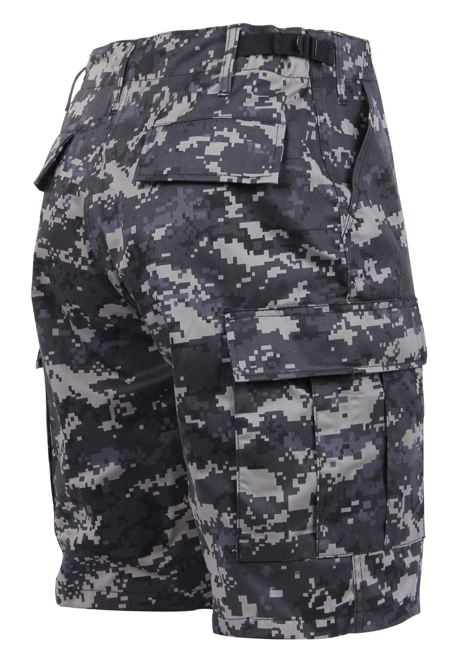 Mens Subdued Urban Digital BDU Shorts - Rothco Camouflage Cargo Uniform Shorts